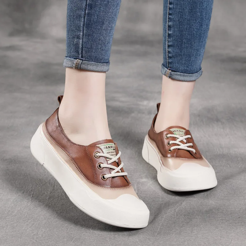 Jishuxia New Casual Retro First Layer Cowhide Platform Mid-Mouth Leather Flat Soft Bottom
Jishuxia New Casual Retro First Layer Cowhide Platform Mid-Mouth Leather Flat Soft Bottom