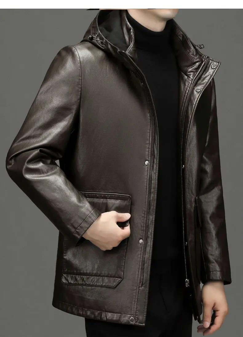 Men's Genuine Leather Jacket Hooded Down Jacket Coat Man Sheepskin Coat Windbreaker Male Winter Puffer Jacket Men Duck Down Coat 21 Mallzona Sccc3dfad0d7c465092531d7572ad96188 Men's Genuine Leather Jacket Hooded Down Jacket Coat Man Sheepskin Coat Windbreaker Male Winter Puffer Jacket Men Duck Down Coat Mallzona