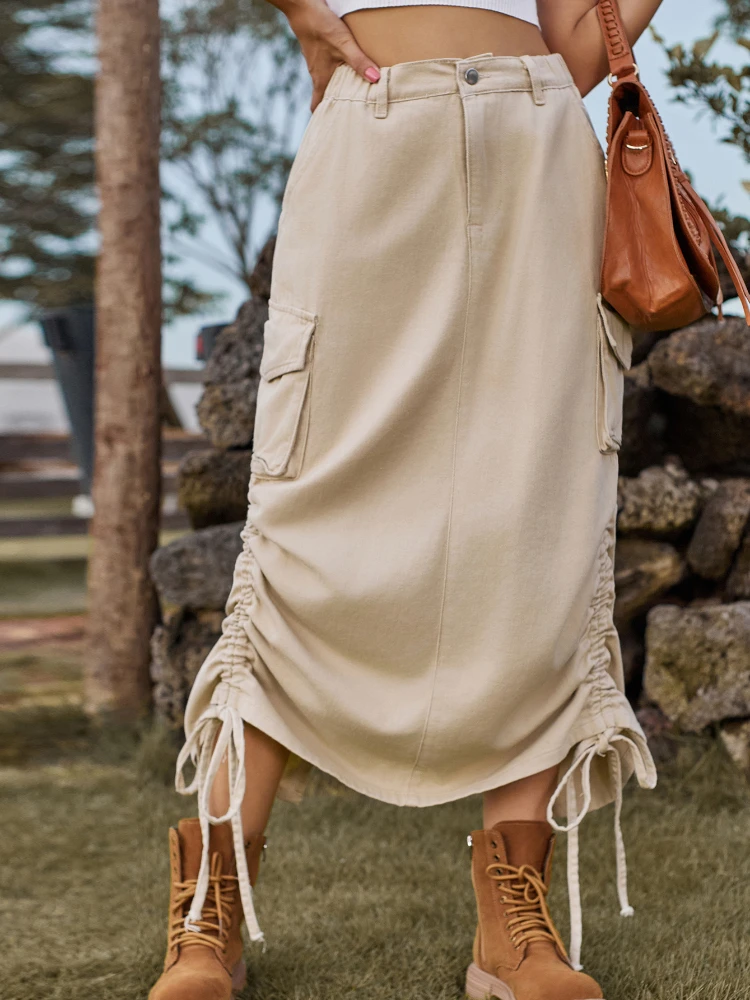 Women Autumn Winter Solid Slim Midi Long Denim Skirts Elegant Casual Fashion Office Lady Lace Up Sweet Irregular Female Skirt
Women Autumn Winter Solid Slim Midi Long Denim Skirts Elegant Casual Fashion Office Lady Lace Up Sweet Irregular Female Skirt