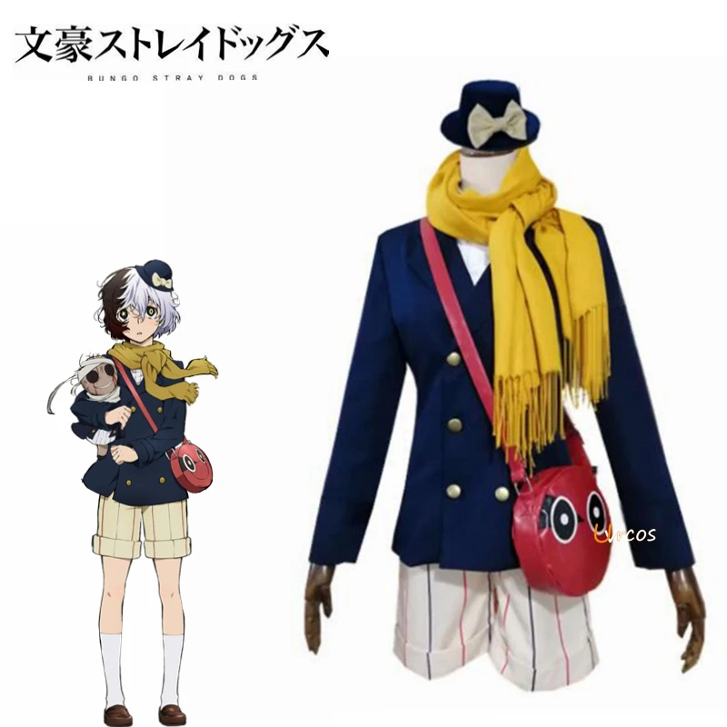 Anime Bungou Stray Dogs Yumeno Kyusaku Wig Cosplay Costume Full Set With Bag Custom-Made 
Anime Bungou Stray Dogs Yumeno Kyusaku Wig Cosplay Costume Full Set With Bag Custom-Made