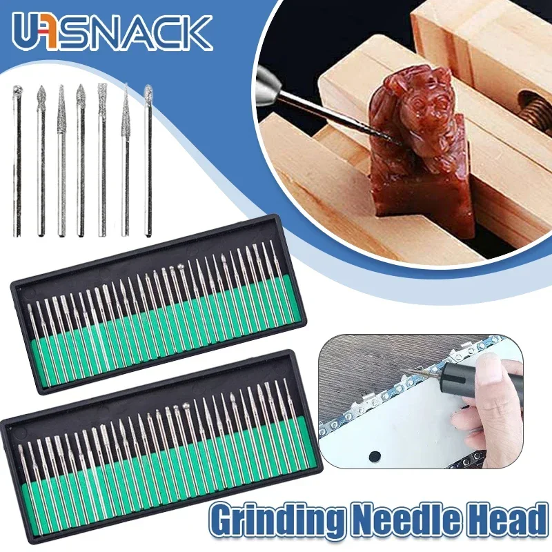 30Pcs Diamond Grinding Burr Needle Point Engraving Carving Polishing For Glass Jade Stone 2.35/3mm Drill Bit Rotary Tools Set
30Pcs Diamond Grinding Burr Needle Point Engraving Carving Polishing For Glass Jade Stone 2.35/3mm Drill Bit Rotary Tools Set