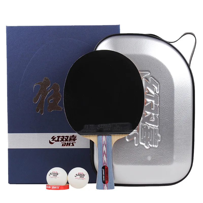 DHS Table Tennis Racquet NO5 Straight Plate NO6 Horizontal Plate Double sided Reverse Adhesive Blue Ocean Cotton Gift Box Single
DHS Table Tennis Racquet NO5 Straight Plate NO6 Horizontal Plate Double sided Reverse Adhesive Blue Ocean Cotton Gift Box Single