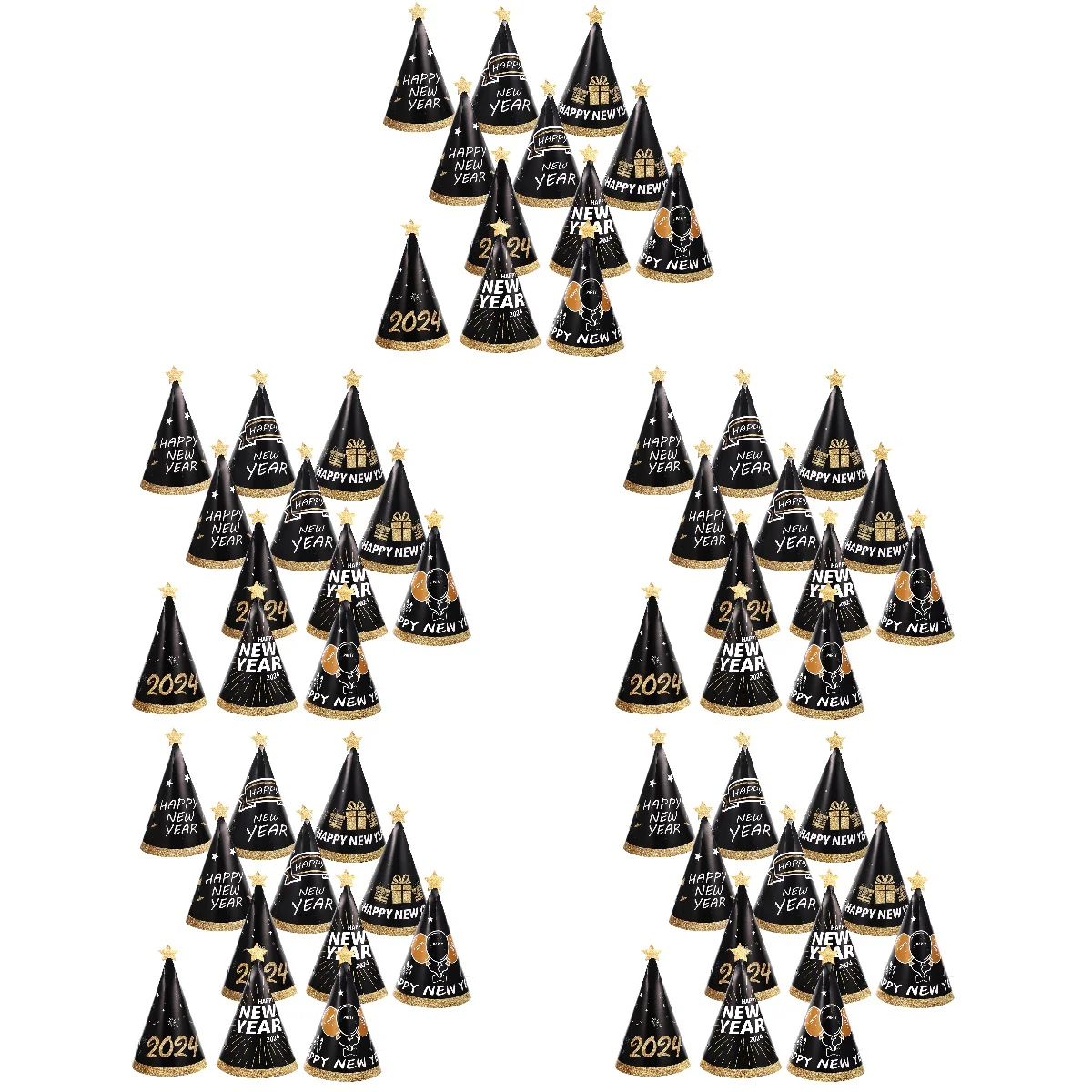 New Year Hats Paper Cone Party Years Year's Eve Supplies Happy Caps Decorations for Adults Christmas Bulk Gifts
New Year Hats Paper Cone Party Years Year's Eve Supplies Happy Caps Decorations for Adults Christmas Bulk Gifts