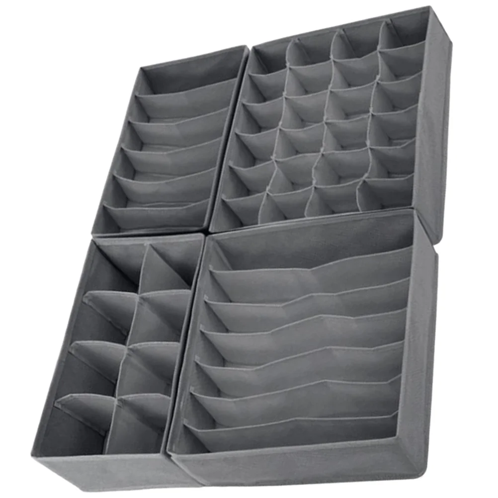 4pcs Drawer Foldable Closet Organizers and Storage Dresser Drawer Dividers for Bras Socks Panties
4pcs Drawer Foldable Closet Organizers and Storage Dresser Drawer Dividers for Bras Socks Panties