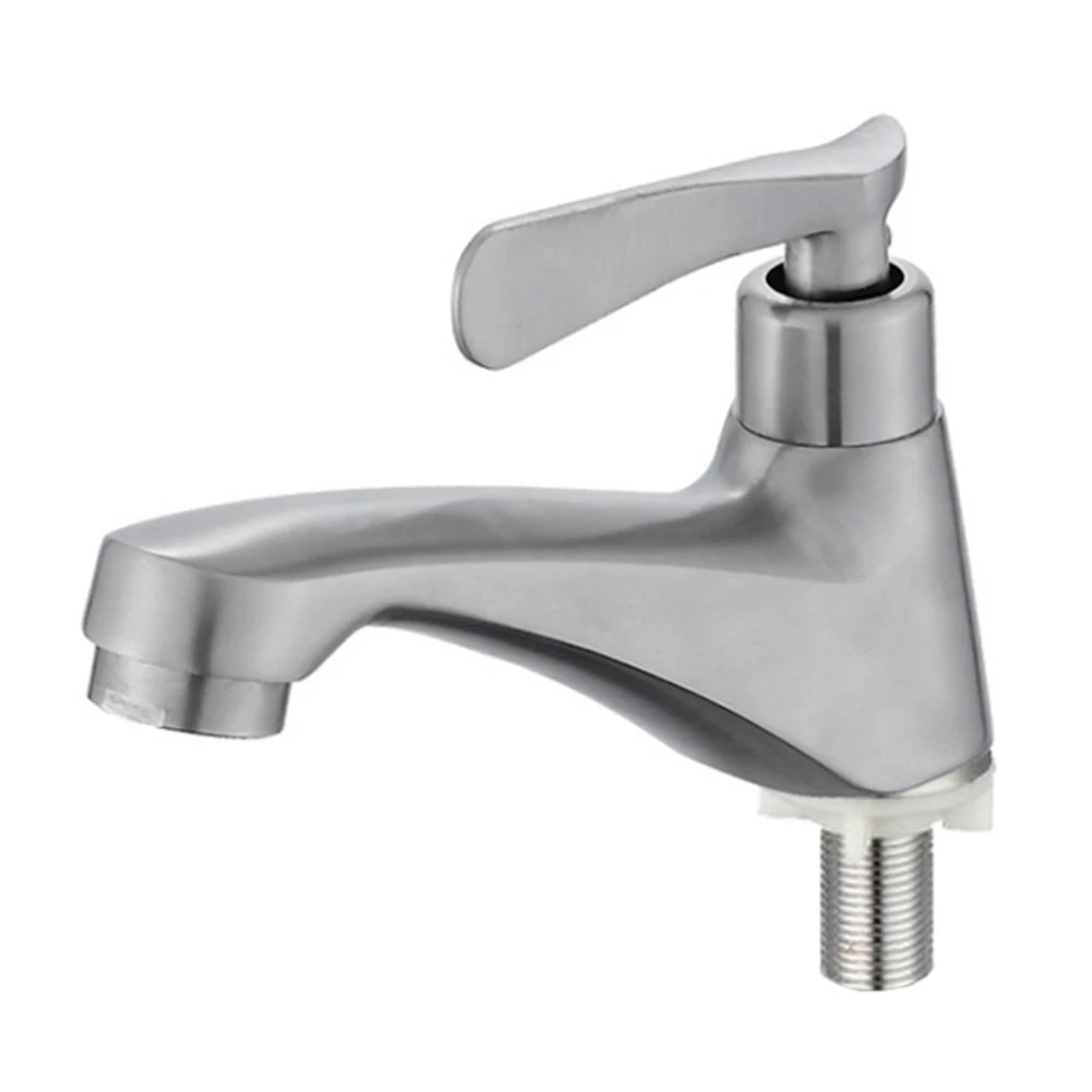 Faucet Basin Faucet 304 Stainless Steel Basin Faucet Bathroom Counter Silver Single Cold Sink Faucet Single Handle
Faucet Basin Faucet 304 Stainless Steel Basin Faucet Bathroom Counter Silver Single Cold Sink Faucet Single Handle