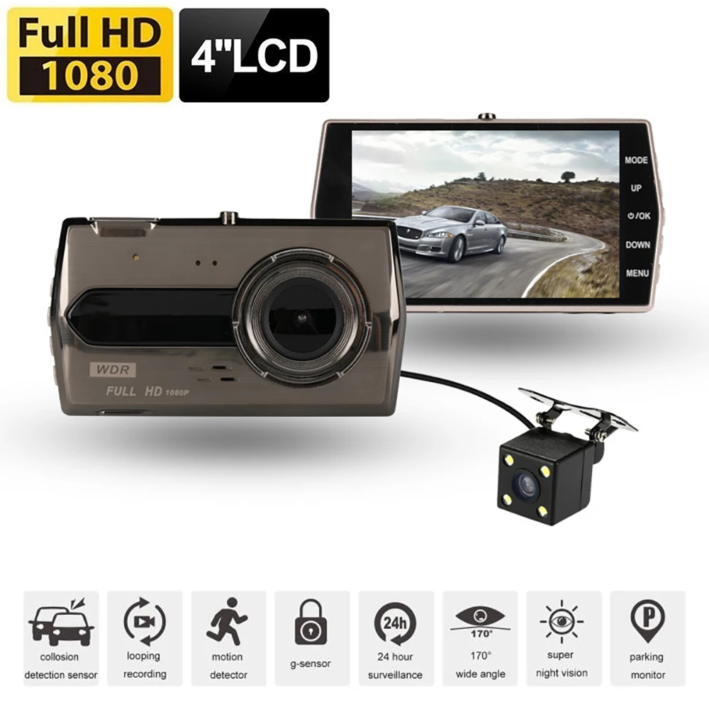 

Dash Cam 1080P Full HD Car DVR Vehicle Camera Drive Video Recorder Night Vision Auto Black Box Dashcam Registrar Car Accessories