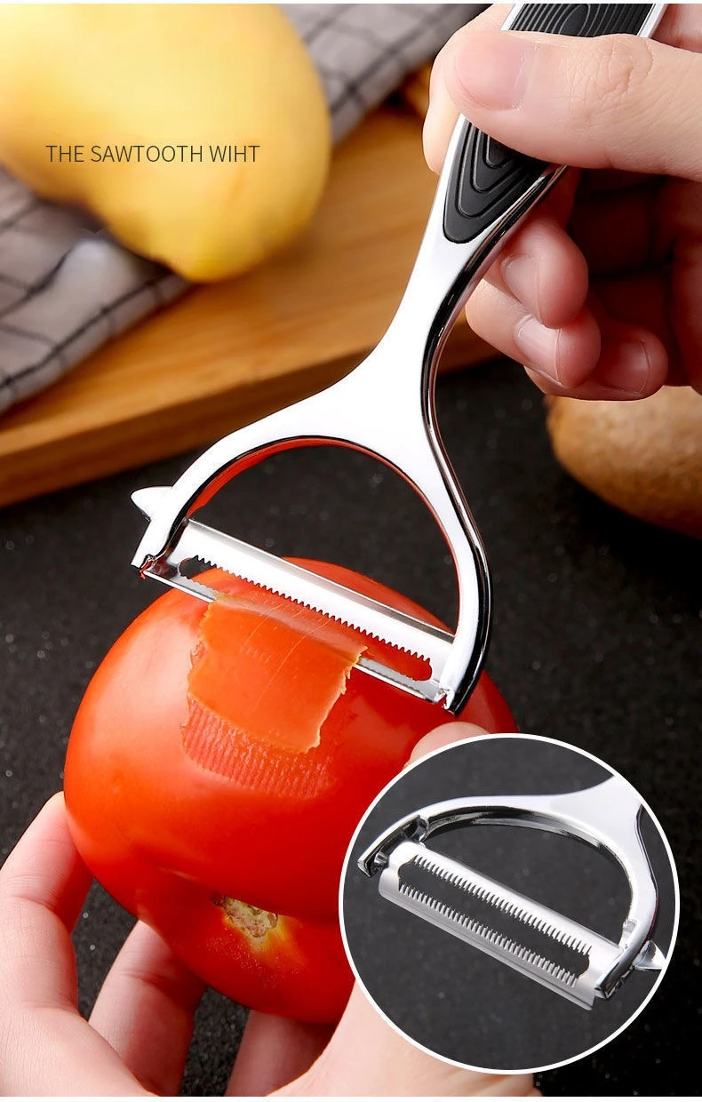 Food Grade Stainless Steel Peeler - 1PC Multi-function Carrot Grater Potato Fruit Kitchen Accessory 2025 Food Grade Stainless Steel Peeler - 1PC Multi-function Carrot Grater Potato Fruit Kitchen Accessory 2025