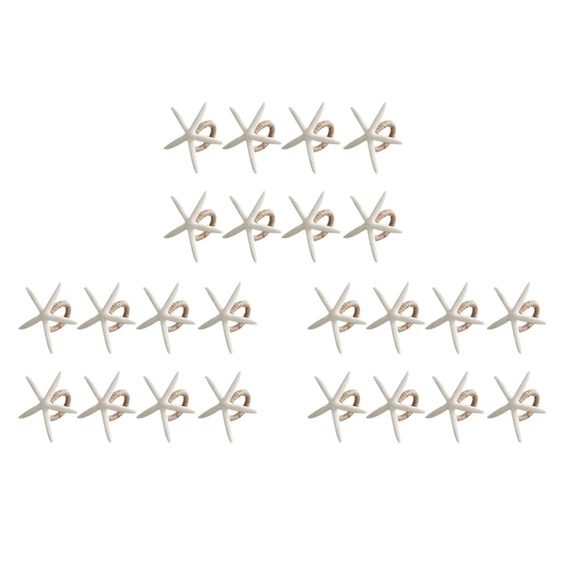 Handmade Starfish Napkin Rings Set Of 24, White Faux Sea Star Napkin Ring Holder For Wedding, Party, Dining Tables
Handmade Starfish Napkin Rings Set Of 24, White Faux Sea Star Napkin Ring Holder For Wedding, Party, Dining Tables