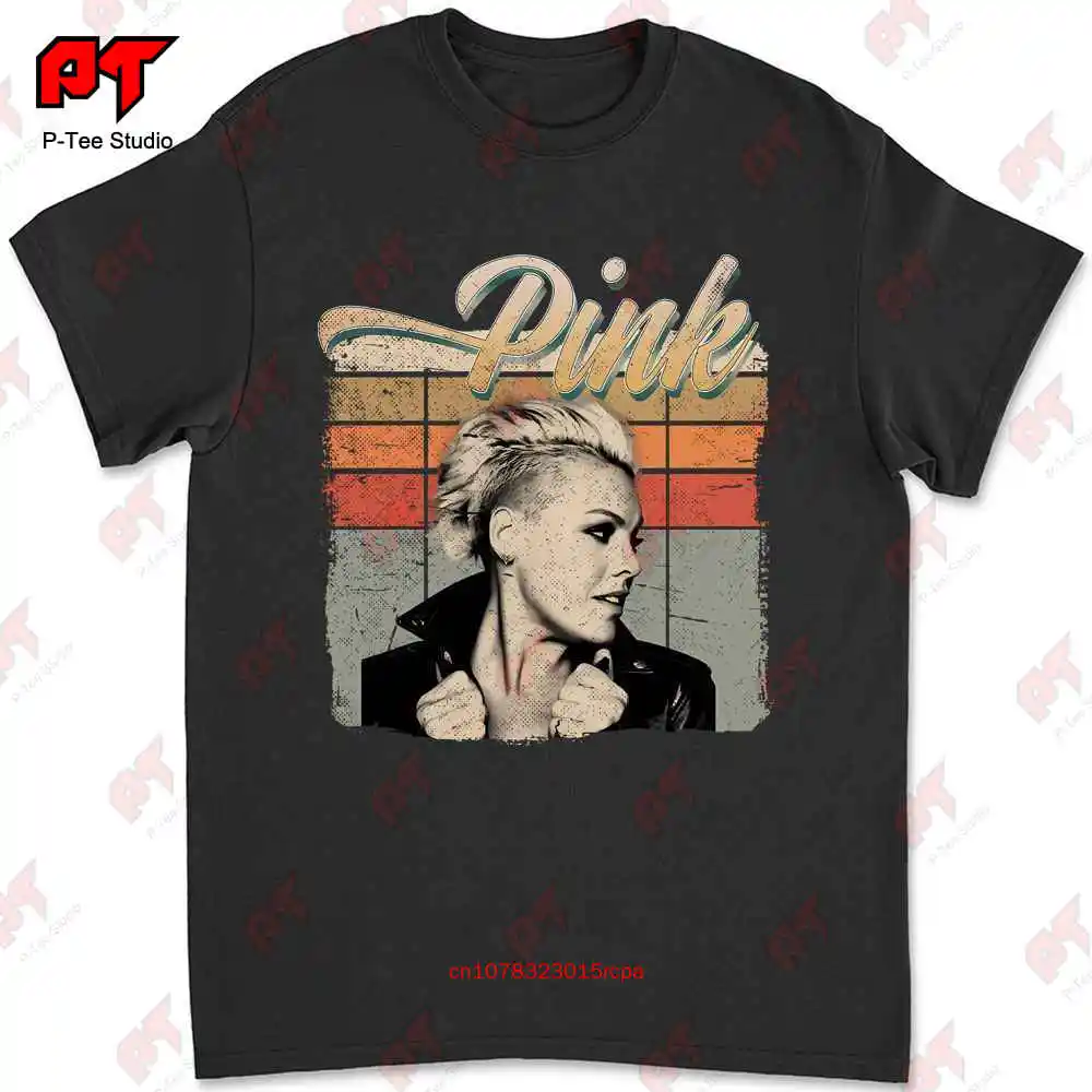 Ретро розовая футболка Pnk Music Tour 2023 Summer 59D4 
Ретро розовая футболка Pnk Music Tour 2023 Summer 59D4