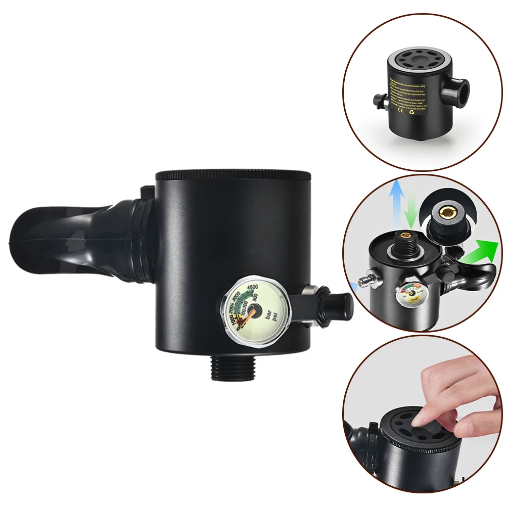 1*Practical Diving Breathing Valve Head Pressure Gauge Diving Equipment Oxygen Cylinder Breathing Valve Head
1*Practical Diving Breathing Valve Head Pressure Gauge Diving Equipment Oxygen Cylinder Breathing Valve Head