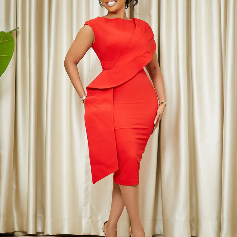 Summer Bodycon Midi Dress Daily Party African Dresses for Women 2023 High Waist Patchwork Sleeveless Robes Femme African Clothes 
Summer Bodycon Midi Dress Daily Party African Dresses for Women 2023 High Waist Patchwork Sleeveless Robes Femme African Clothes