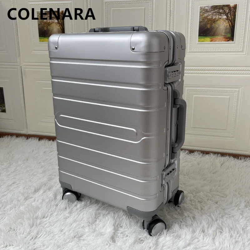 Новый чемодан COLENARA 20 дюймов, 24 дюйма, 28 дюймов, цельнометаллическая тележка из алюминиево-магниевого сплава, школьный чемодан на колесиках
Новый чемодан COLENARA 20 дюймов, 24 дюйма, 28 дюймов, цельнометаллическая тележка из алюминиево-магниевого сплава, школьный чемодан на колесиках