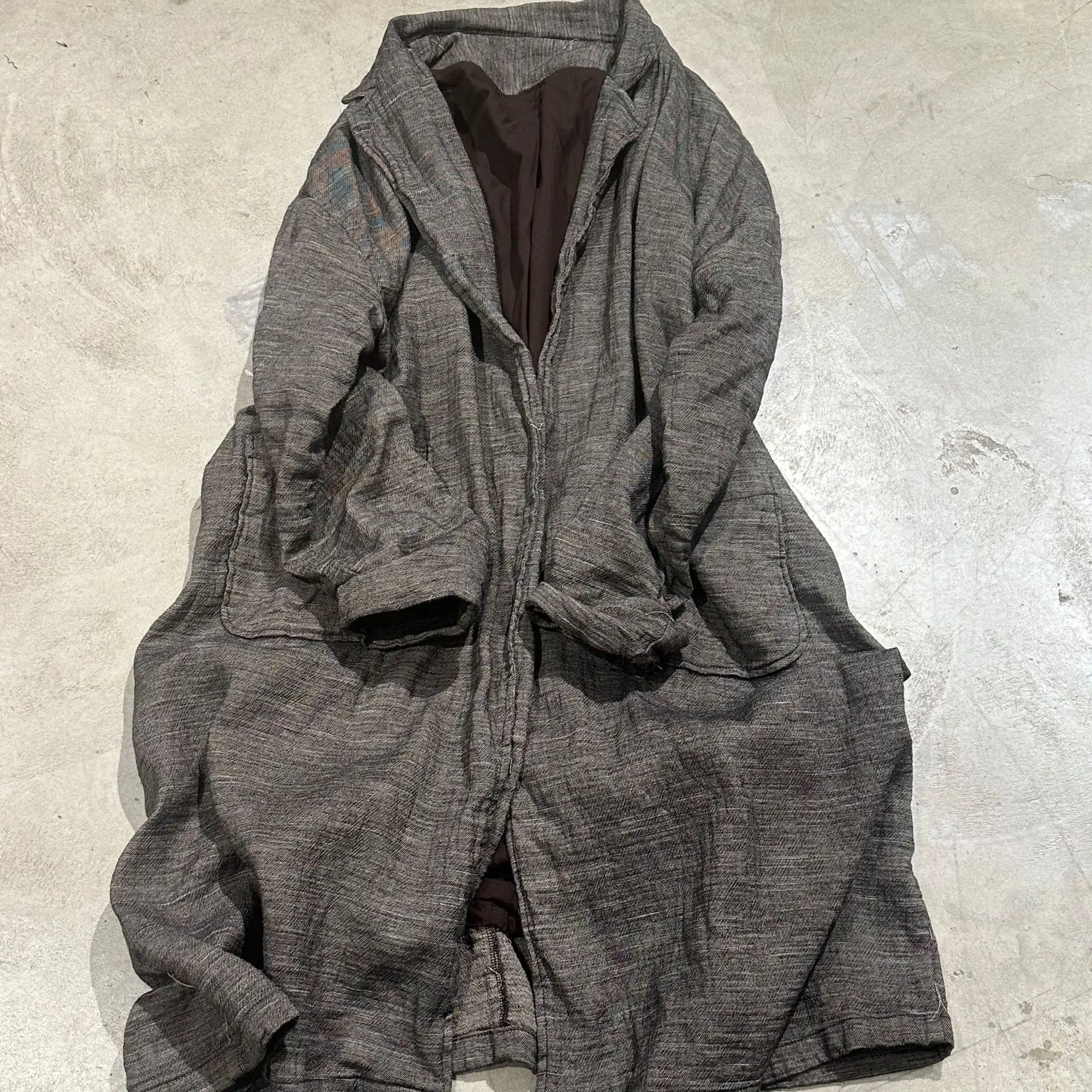 Women Vintage Cotton Linen Trench Turn-down Collar Long Coats Solid Color Loose Original Pockets 2025 New Autumn Spring Trench Women Vintage Cotton Linen Trench Turn-down Collar Long Coats Solid Color Loose Original Pockets 2025 New Autumn Spring Trench