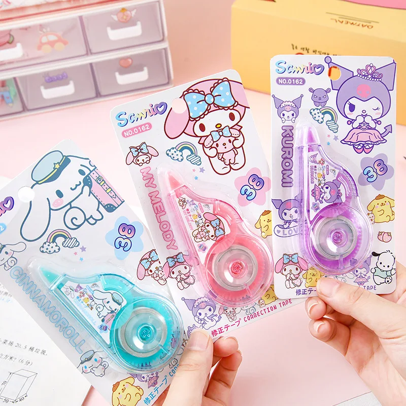 Kawaii Sanrio Kuromi Cinnamoroll My Melody канцелярские принадлежности Корректирующая лента подарки для школы офиса девушек
Kawaii Sanrio Kuromi Cinnamoroll My Melody канцелярские принадлежности Корректирующая лента подарки для школы офиса девушек