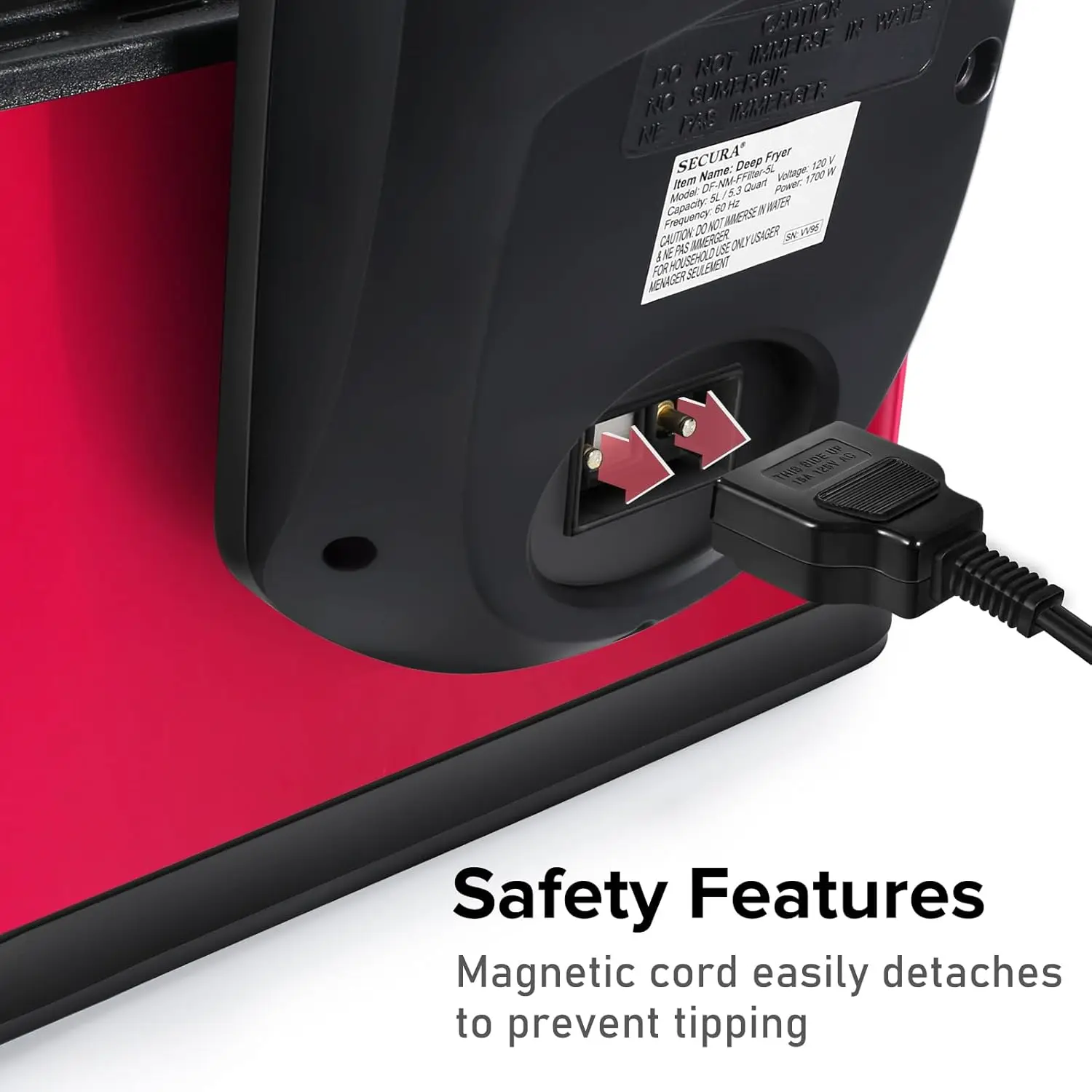 1700-Watt Stainless-Steel Triple Basket Electric Deep Fryer with Timer Free Extra Odor Filter, 4L/17-Cup, Black 12 Mallzona Sccd05608c95f475dbfc20cab6debe5c3e 1700-Watt Stainless-Steel Triple Basket Electric Deep Fryer with Timer Free Extra Odor Filter, 4L/17-Cup, Black Mallzona