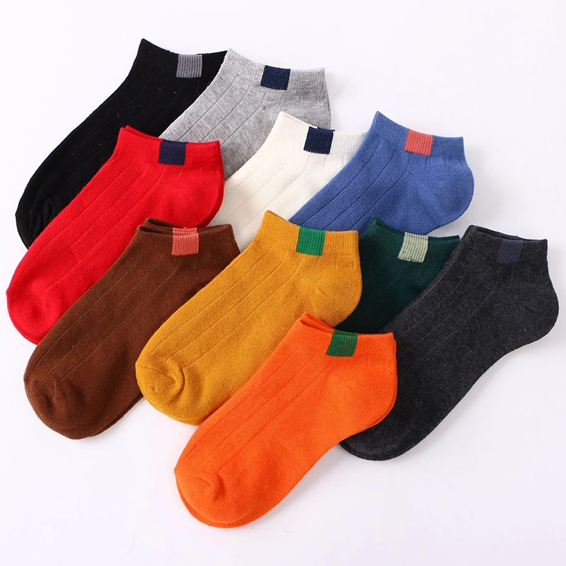 5 Pairs Women's Colored Boat Socks Cute Girl Ankle Socks Spring Summer Sport Breathable Cotton Short Socks Thin Female Harajuku
5 Pairs Women's Colored Boat Socks Cute Girl Ankle Socks Spring Summer Sport Breathable Cotton Short Socks Thin Female Harajuku