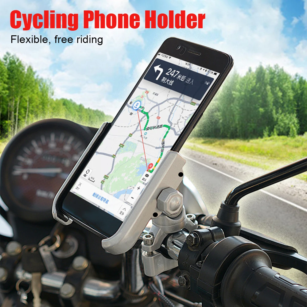 Motorcycle Smart Phone Holder Stand Aluminum Alloy For TPMS DVR GPS Navigation Dirt Bike Electric Bicycle Accessories Universal
Motorcycle Smart Phone Holder Stand Aluminum Alloy For TPMS DVR GPS Navigation Dirt Bike Electric Bicycle Accessories Universal