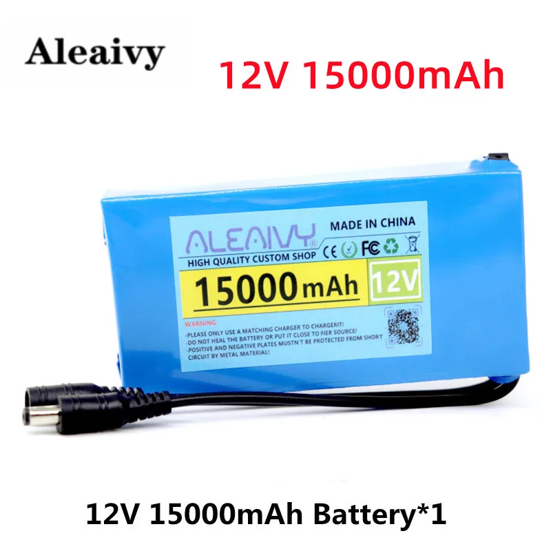 100% New Portable 12V 20000mAh Li-ion Battery DC 12.6V 20Ah Battery with European Plug + 12.6V 1A Charger + DC Bus Cable
100% New Portable 12V 20000mAh Li-ion Battery DC 12.6V 20Ah Battery with European Plug + 12.6V 1A Charger + DC Bus Cable
