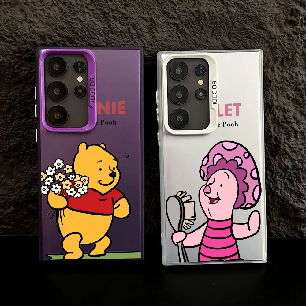 Cartoon Winnies The Pooh Piglet S25 Case For Samsung S25 S24 Ultra Carcasa For Galaxy S23 S22 S21 FE S20 Ultra Plus Phone Cover Cartoon Winnies The Pooh Piglet S25 Case For Samsung S25 S24 Ultra Carcasa For Galaxy S23 S22 S21 FE S20 Ultra Plus Phone Cover