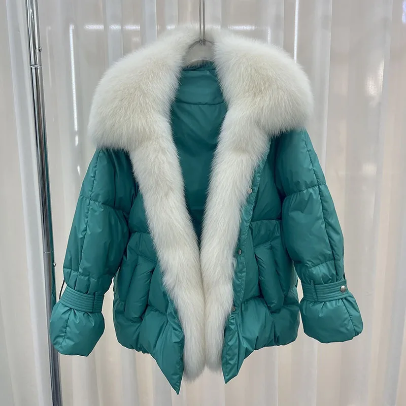 2023 Natural Fox Fur Coat Women Removable Real Fur Jacket Female Winter White Duck Down Jacket Loose Warm Fashion Casual Parkas
2023 Natural Fox Fur Coat Women Removable Real Fur Jacket Female Winter White Duck Down Jacket Loose Warm Fashion Casual Parkas