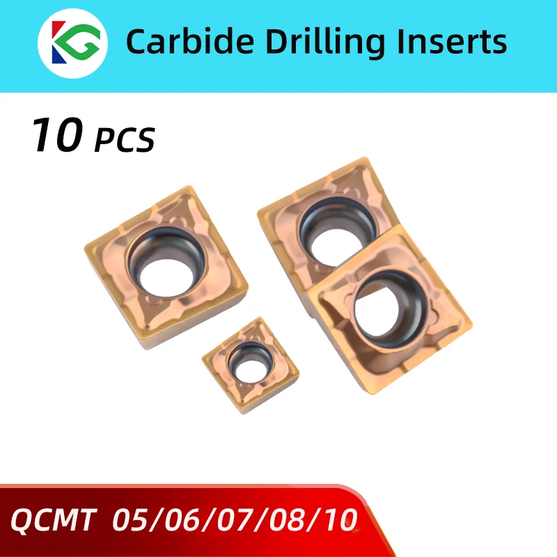 10 Pcs Qcmt U Drill Insertos Para Torno Metal Duro Hard Metal Lathe Inserts Quick Violent Drilling Carbide Plates
10 Pcs Qcmt U Drill Insertos Para Torno Metal Duro Hard Metal Lathe Inserts Quick Violent Drilling Carbide Plates