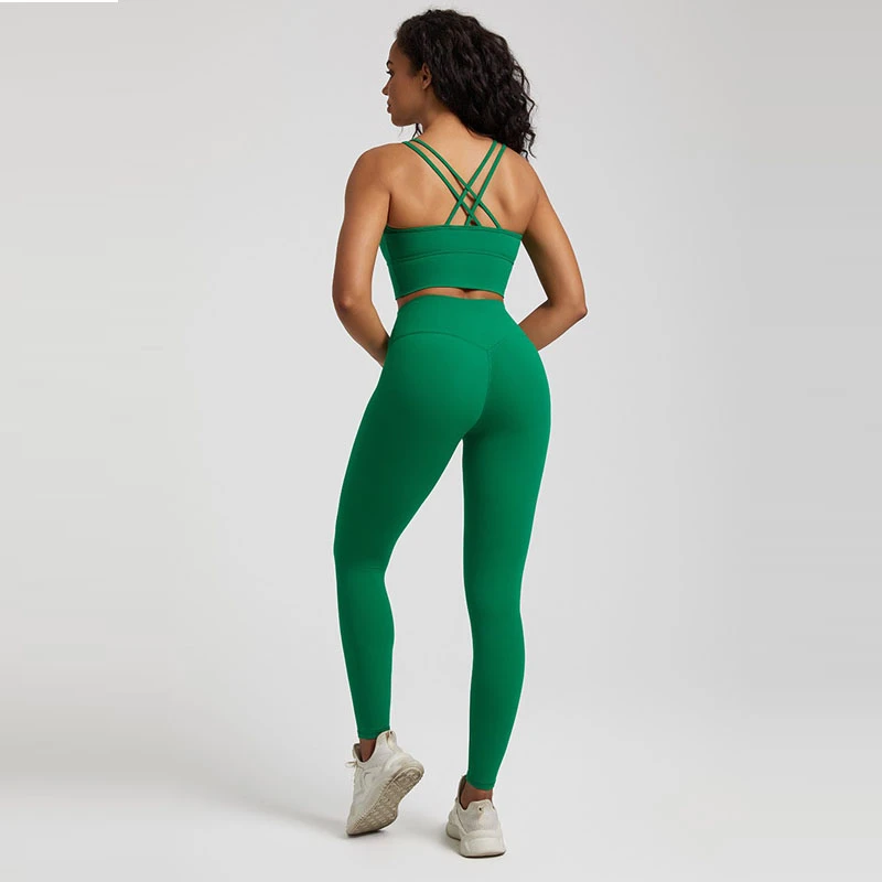 Seamless Gym Sports Set Women Yoga Set Workout Clothes Outfit 2 Pieces Running Fitness Suit Cross Straps Bra High Waist Leggings
Seamless Gym Sports Set Women Yoga Set Workout Clothes Outfit 2 Pieces Running Fitness Suit Cross Straps Bra High Waist Leggings