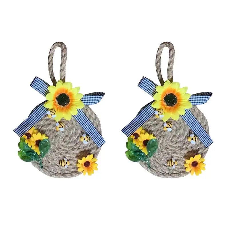 Bee Sunflower Wreath Ornament Spring Wreath Door Hangings Round Wall Window Wreath Welcome Door Sign Artificial Flower Window
Bee Sunflower Wreath Ornament Spring Wreath Door Hangings Round Wall Window Wreath Welcome Door Sign Artificial Flower Window