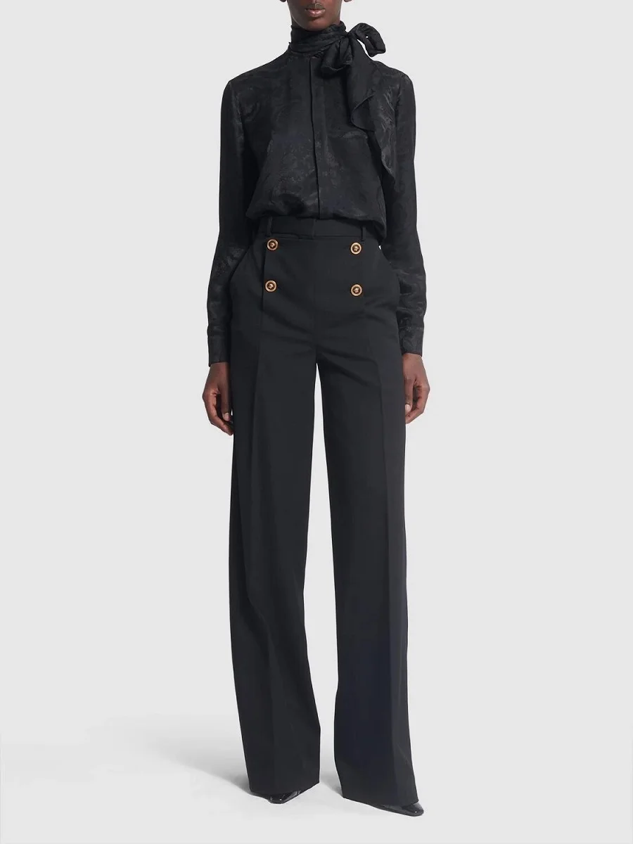 traf 2024 woman pants satin loose casual high waist women wide leg pants y2k clothes New fashion high quality versatile pants
traf 2024 woman pants satin loose casual high waist women wide leg pants y2k clothes New fashion high quality versatile pants