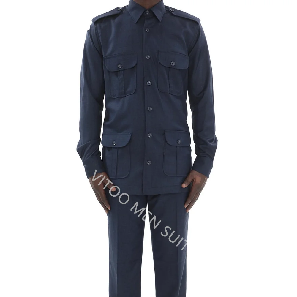 Men Suit Causal 4 Pockets Hunting Outfit Jacket Regular Fit 2 Piece Classic Male Clothing Single Breasetd Blazer with Pants Set
Men Suit Causal 4 Pockets Hunting Outfit Jacket Regular Fit 2 Piece Classic Male Clothing Single Breasetd Blazer with Pants Set