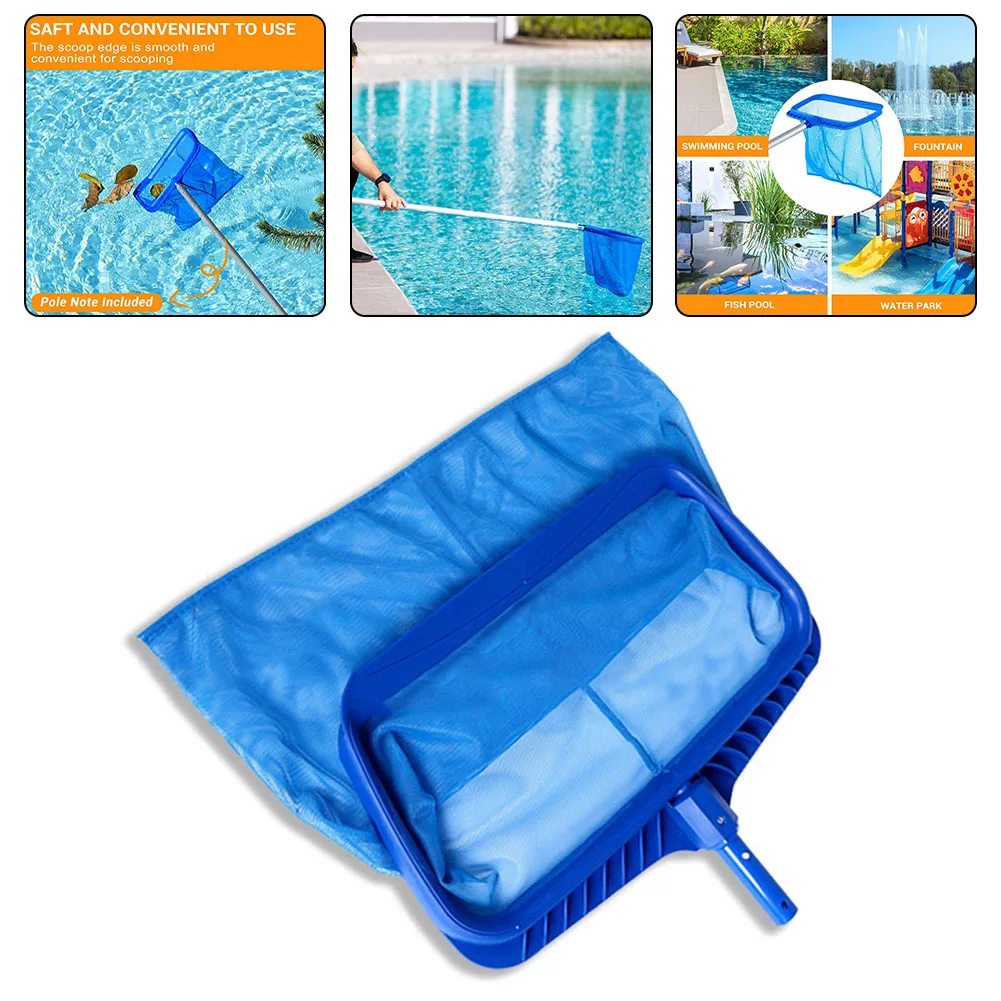 

Heavy Duty Pool Skimmer Leaf Rake Net Scooper Deep Water Leaf Net For Ground Pools Inground Swimming Pools Spa Hot Tubs