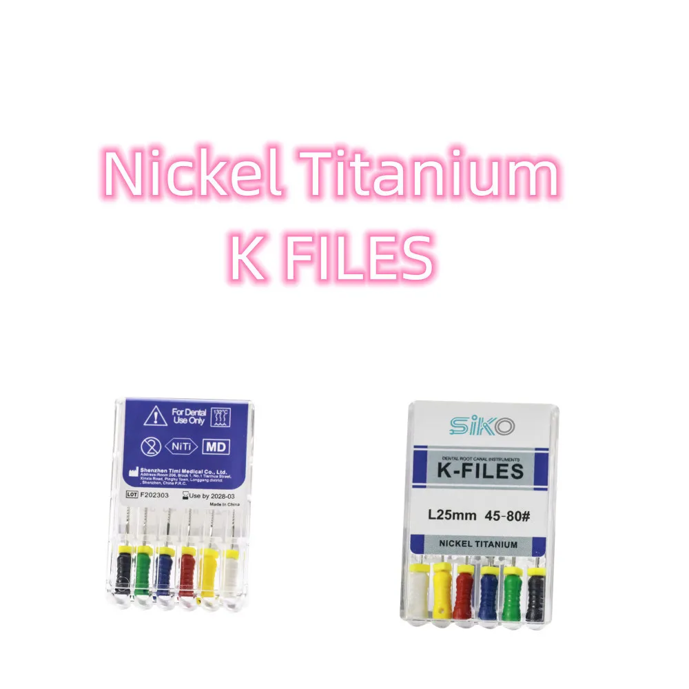 10Packs/6pcs Dental Endo Nickel Titanium K Files Endodontic Root Canal File K-Files #10 Stainless Steel 25mm 31mm For Dentist
10Packs/6pcs Dental Endo Nickel Titanium K Files Endodontic Root Canal File K-Files #10 Stainless Steel 25mm 31mm For Dentist