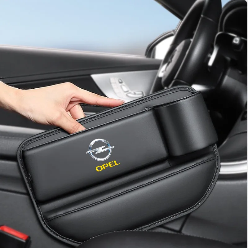 

Car Seat Sewn Gap Crevice Slot Storage Box With Cup holder For Opel OPC LINE Astra J H G K Insignia Corsa D B E Mokka Vectra