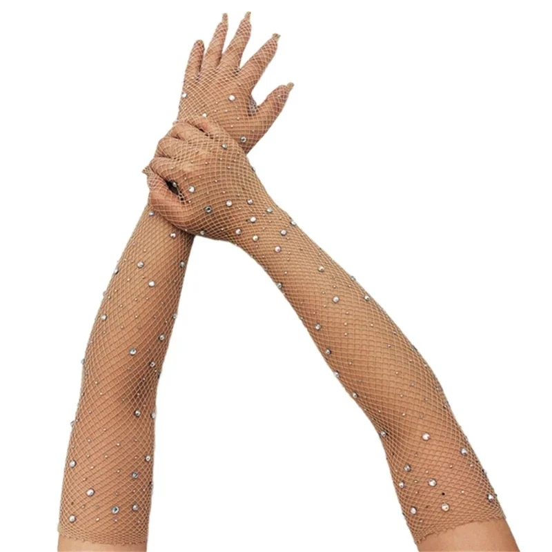 Fishnet Long Gloves Women Rhinestones Long Gloves Mesh Long Gloves With Rhinestones Dance Gloves Performance Gloves 57BD
Fishnet Long Gloves Women Rhinestones Long Gloves Mesh Long Gloves With Rhinestones Dance Gloves Performance Gloves 57BD