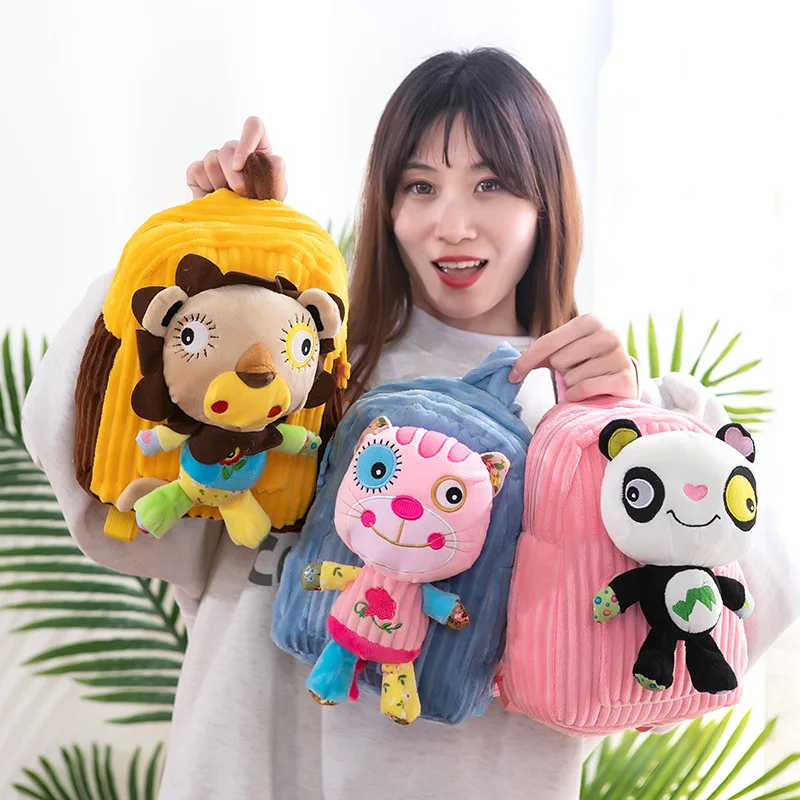 20/25cm Ctue Kawaii Lion Panda Tiger Fluffy Plush Backpack Bag Crossbody Plush Stuffed Toys Cuddly Schoolbag For Kids Girl Gift
20/25cm Ctue Kawaii Lion Panda Tiger Fluffy Plush Backpack Bag Crossbody Plush Stuffed Toys Cuddly Schoolbag For Kids Girl Gift