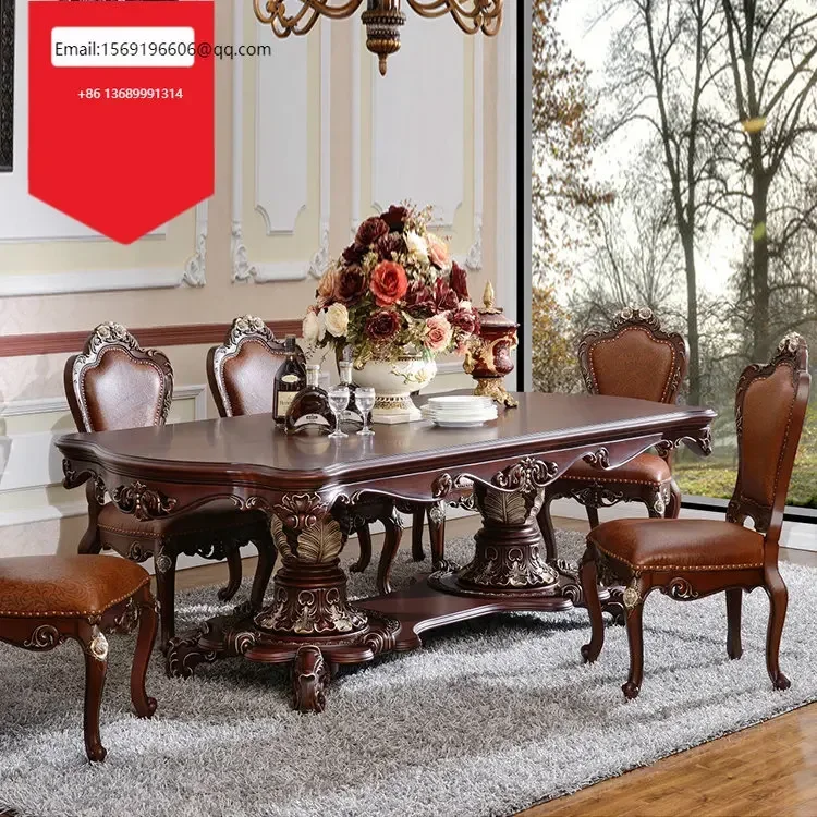 Custom-made rectangular dining table, chairs and combination American furniture for home dining room
Custom-made rectangular dining table, chairs and combination American furniture for home dining room