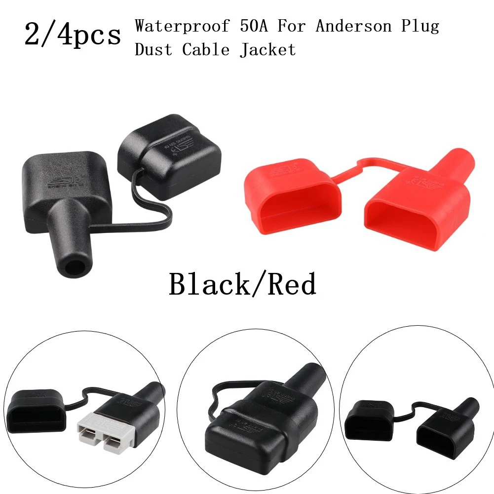 2/4Pcs Plug For Anderson Dustproof Cable Sheath Waterproof 50A For SG50A Plug Dust Cable Sheath Cover Black Red With Cap
2/4Pcs Plug For Anderson Dustproof Cable Sheath Waterproof 50A For SG50A Plug Dust Cable Sheath Cover Black Red With Cap