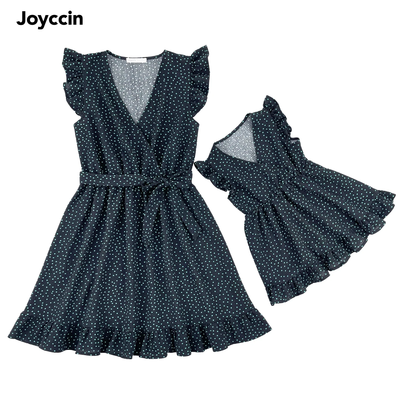 Joyccin Women Floral Print A-Line Dress Mother Kids Cross Wrap V-neck Clothing Ruffle Short Sleeve Chic Casual Vacation Dress
Joyccin Women Floral Print A-Line Dress Mother Kids Cross Wrap V-neck Clothing Ruffle Short Sleeve Chic Casual Vacation Dress
