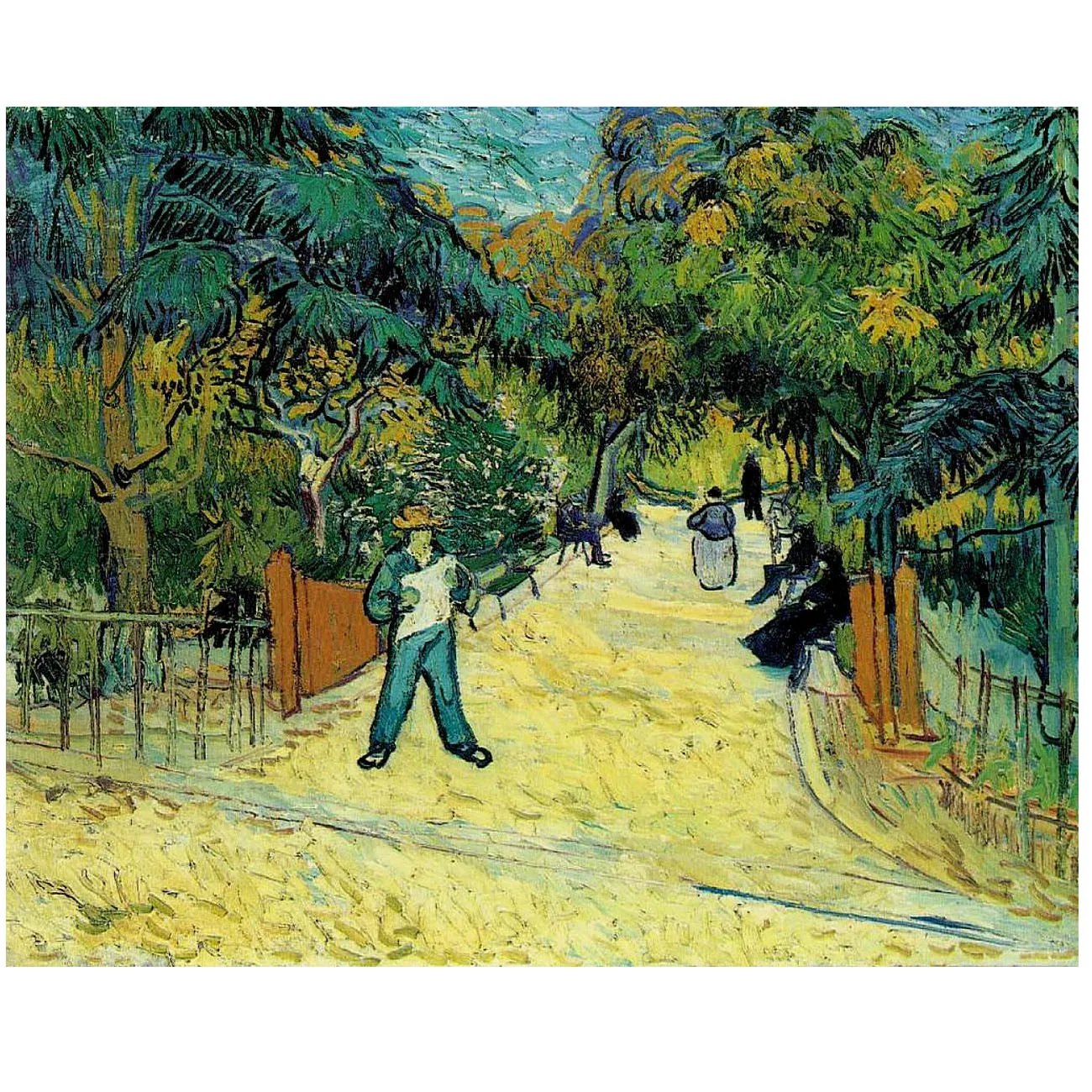 Hand painted Van Gogh oil painting reproduction of Entrance to the Public Garden in Arles Modern cityscape painting on canvas
Hand painted Van Gogh oil painting reproduction of Entrance to the Public Garden in Arles Modern cityscape painting on canvas