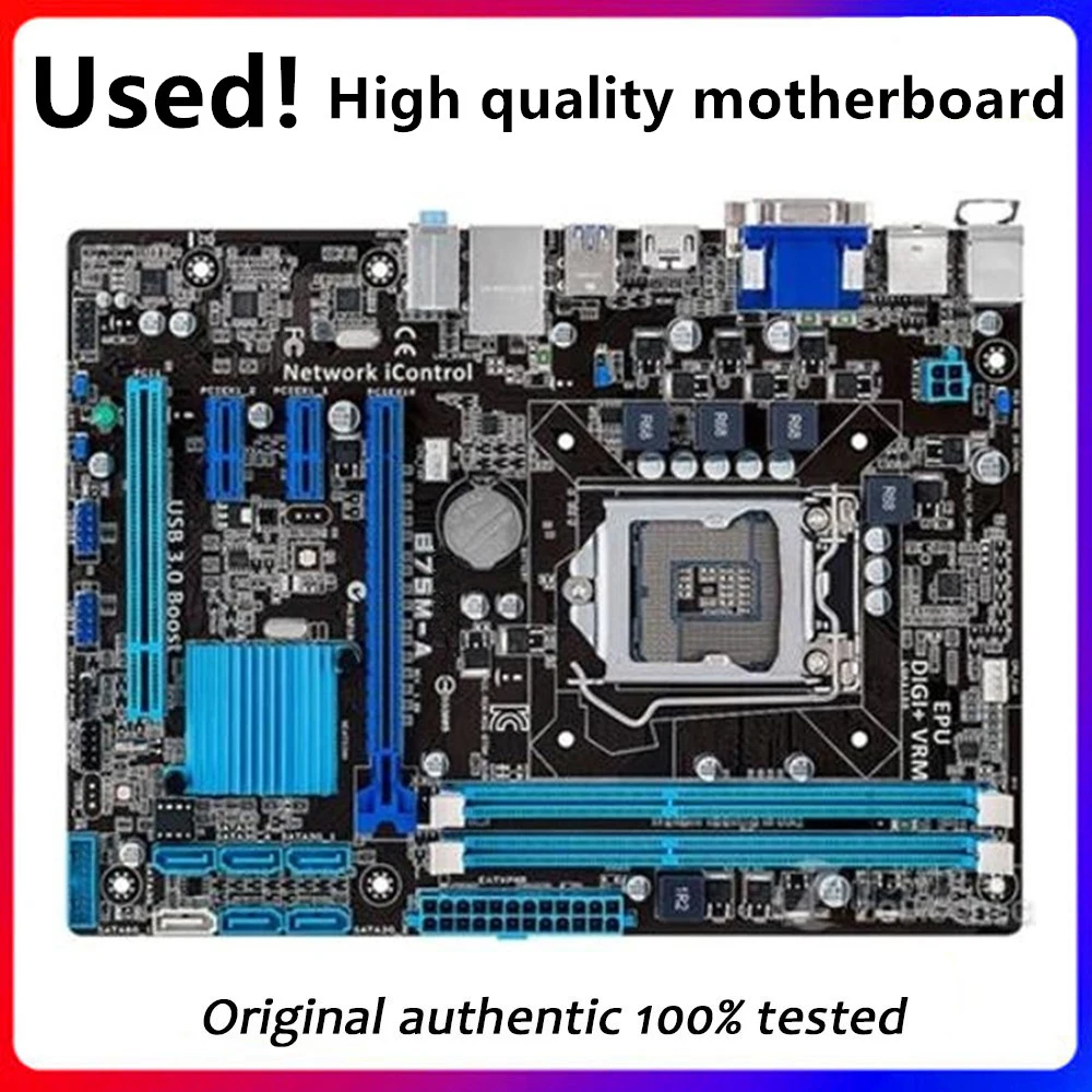 Материнская плата для компьютера, LGA 1155 DDR3 для Intel B75 P8B75, материнская плата для настольного компьютера SATA II PCI-E X16, б/у
Материнская плата для компьютера, LGA 1155 DDR3 для Intel B75 P8B75, материнская плата для настольного компьютера SATA II PCI-E X16, б/у