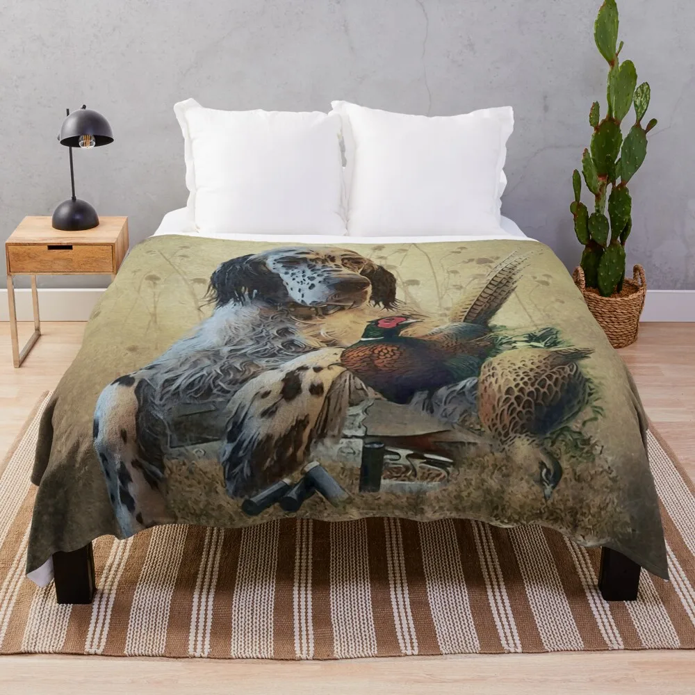English setter with pheasants, art Throw Blanket Giant Sofa Blanket Blanket Sofa Picnic Blanket Decorative Throw Blanket
English setter with pheasants, art Throw Blanket Giant Sofa Blanket Blanket Sofa Picnic Blanket Decorative Throw Blanket