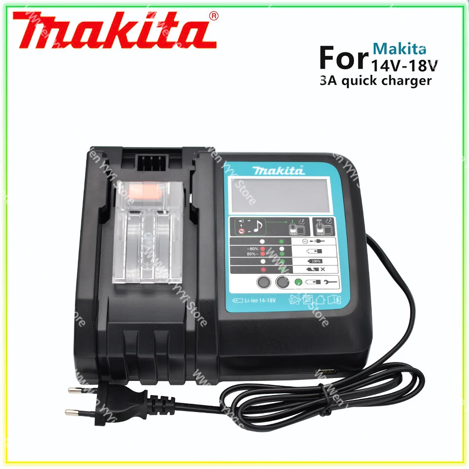 

Makita 18V 14.4V DC18RC Li-ion Battery Charger For Makita Charger BL1860 BL1860B BL1850 1BL1830 Bl1430 DC18RC DC18RA power tool