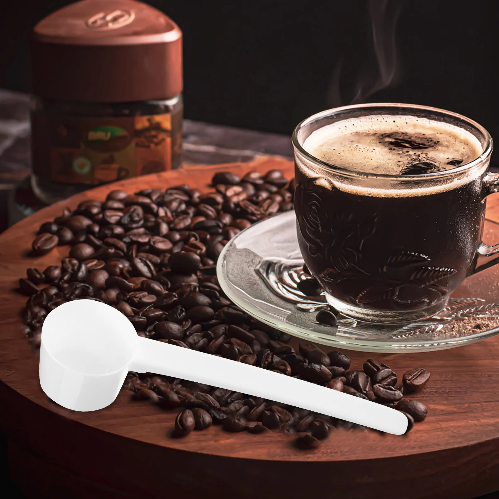 Plastic Coffee Measuring For Milk Liquid Seasoning Refillable Reusable Compatible Scoops (White)
Plastic Coffee Measuring For Milk Liquid Seasoning Refillable Reusable Compatible Scoops (White)