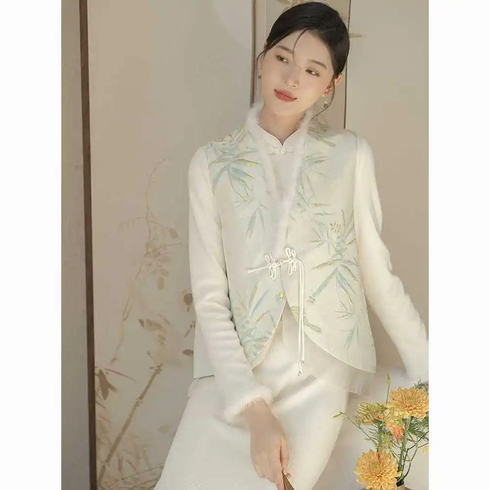 2024 autumn winter women new and improved winter print new chinese style modern retro sweater vest tangsuits hanfu vest
2024 autumn winter women new and improved winter print new chinese style modern retro sweater vest tangsuits hanfu vest