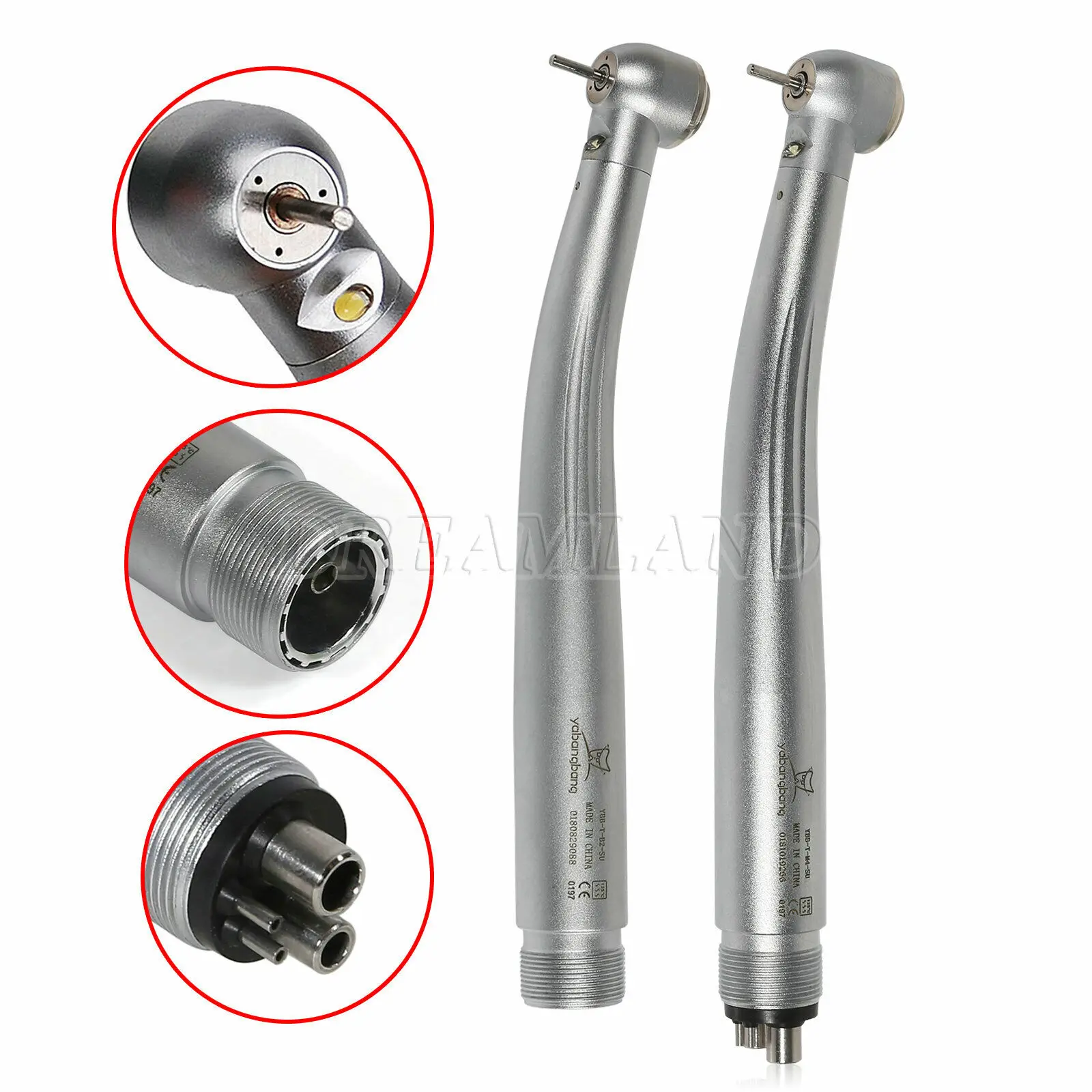 

Dental E-generator Triple water spray High Speed Handpiece Large torque Replace Rotor LED Fiber Optic Handpiece 2/4 holes