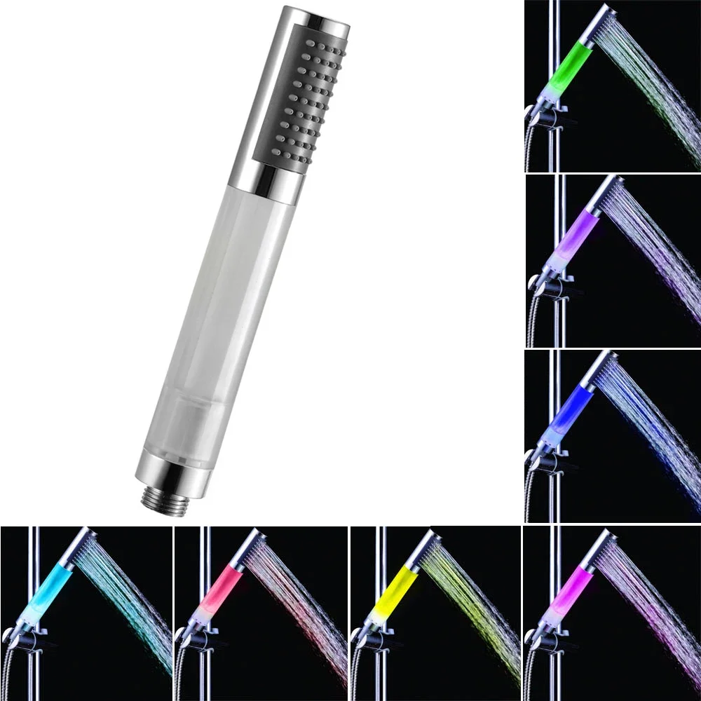 7 Colors Changing Handheld Round LED Shower Head Sprinkler Anion SPA Bathroom Shower Head Filter Multicolor faucet light
7 Colors Changing Handheld Round LED Shower Head Sprinkler Anion SPA Bathroom Shower Head Filter Multicolor faucet light