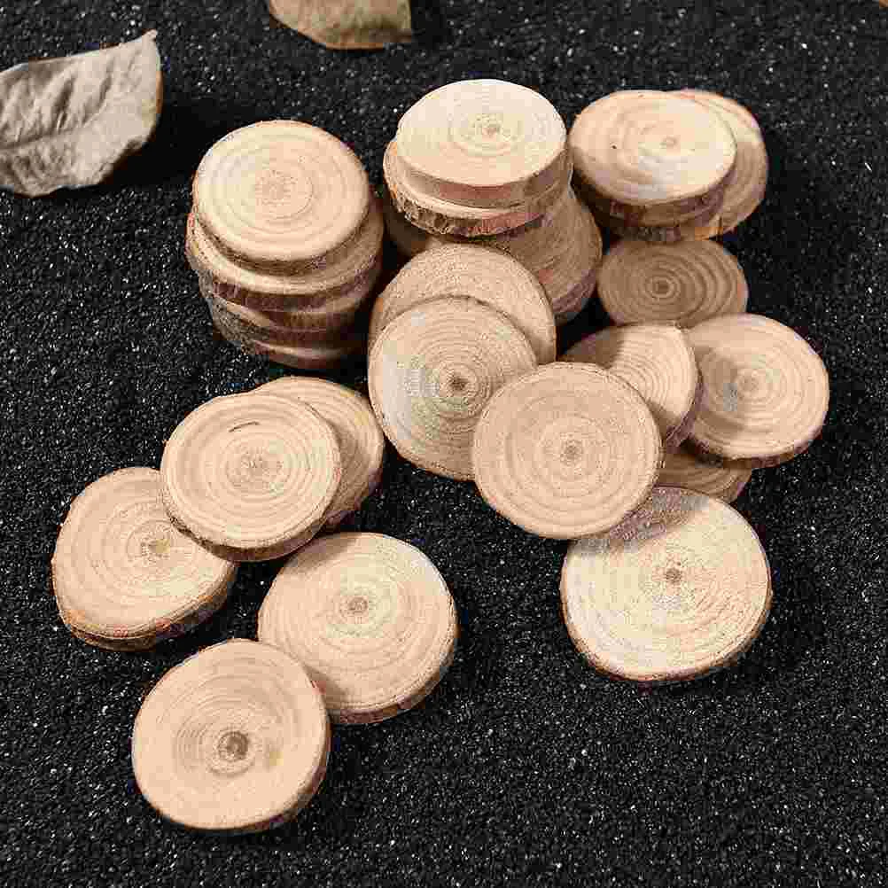 

Wood Tree Slices Shapes Unfinished Rounds Wooden Log Slice Trunk Slab Circle Craft Slabs Round Pieces Ornaments