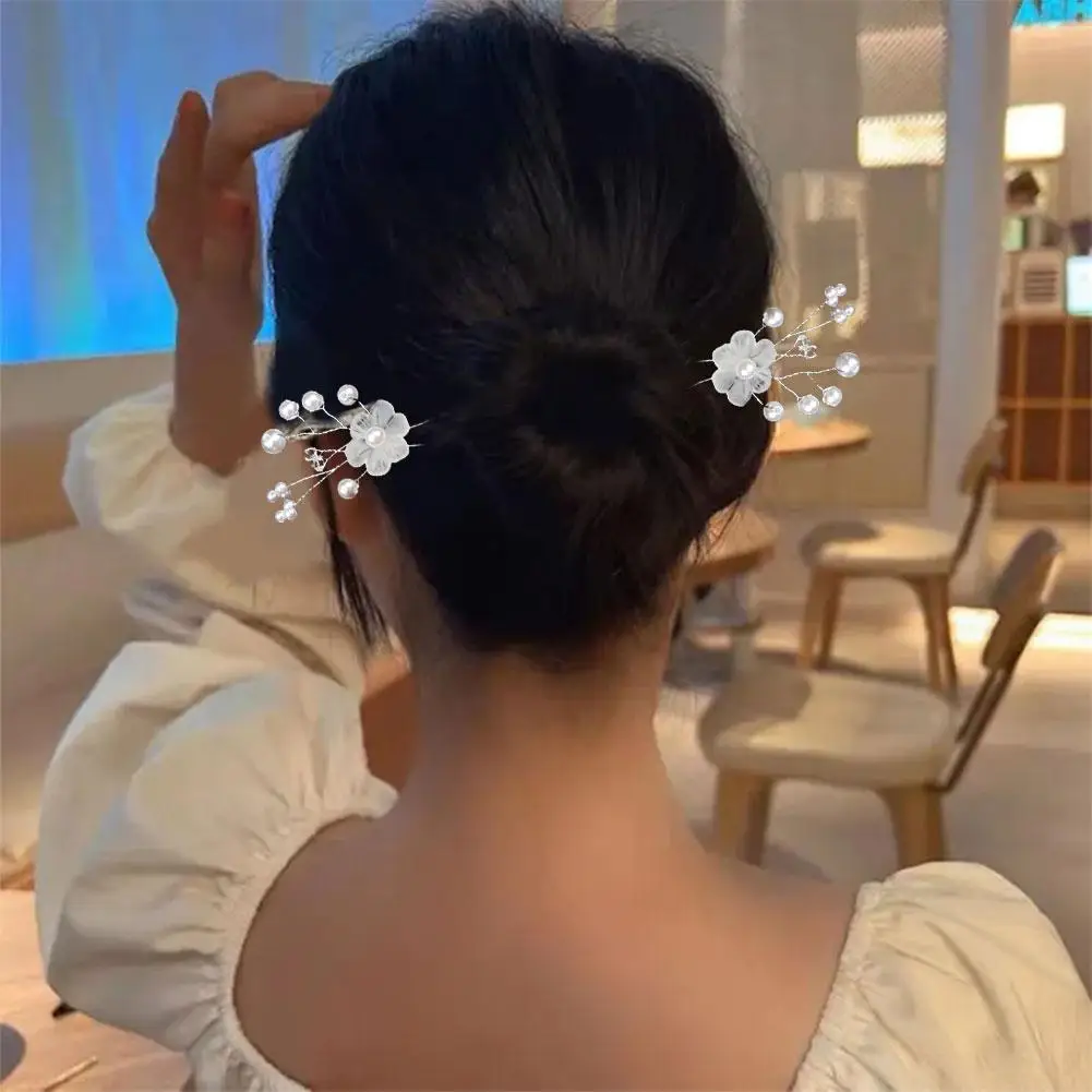 Bridal Hair Accessories Gold Color Pearl Flower Headpiece U-shaped Barrette Pin Combs Hair Wedding Women I6T3
Bridal Hair Accessories Gold Color Pearl Flower Headpiece U-shaped Barrette Pin Combs Hair Wedding Women I6T3