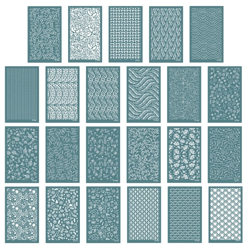 H7EA Silk Screen Stencils for Clay Reusable Silkscreen Print Clay Jewelry Making DIY Art Craft Earrings Making Supply Tools
H7EA Silk Screen Stencils for Clay Reusable Silkscreen Print Clay Jewelry Making DIY Art Craft Earrings Making Supply Tools