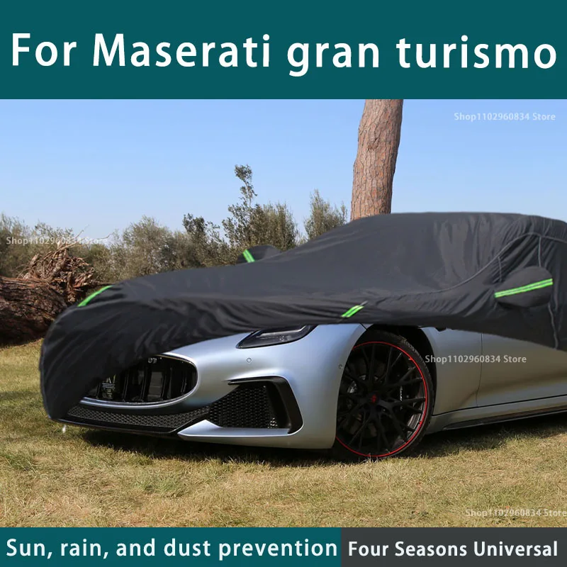

For Maserati Gran Turismo 210T Full Car Covers Outdoor Uv Sun Protection Dust Rain Snow Protective Car Cover Auto Black Cover