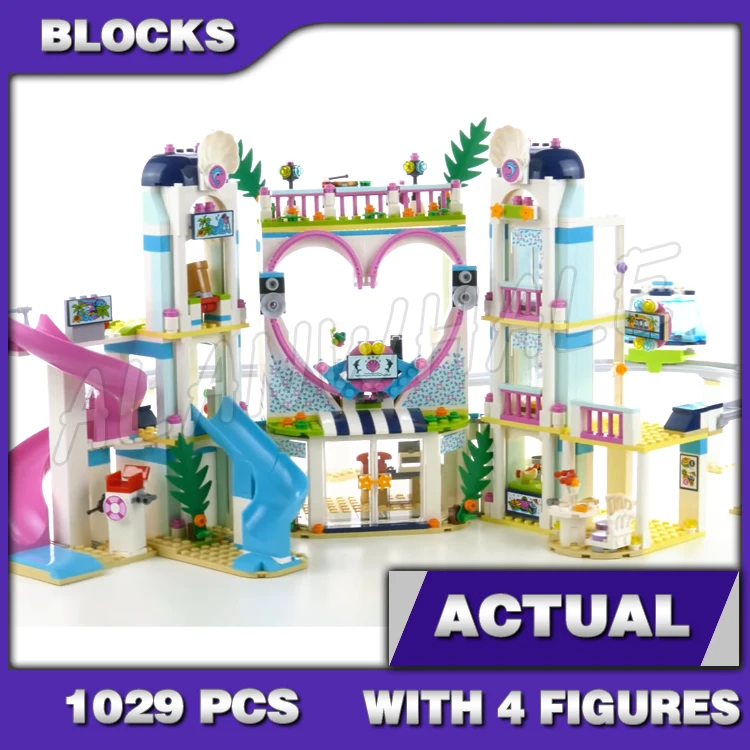 1029pcs Friends Heartlake Resort Hotel Monorail Car Beach Water Park Dolphin 11035 Building Blocks Sets Compatible With Model
1029pcs Friends Heartlake Resort Hotel Monorail Car Beach Water Park Dolphin 11035 Building Blocks Sets Compatible With Model